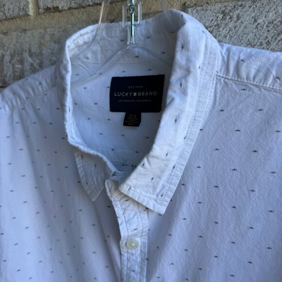 Lucky Brand Cotton Long Sleeve Button Up Shirt Men's Size L. - Picture 7 of 9